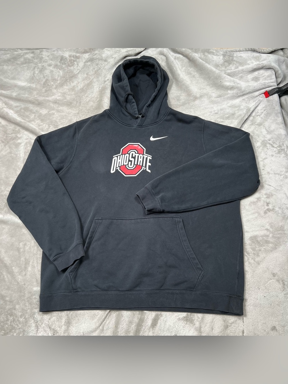 Nike NSW Ohio State Hoodie Mens XXL Black Pullover Sweatshirt Buckeyes Swoosh
